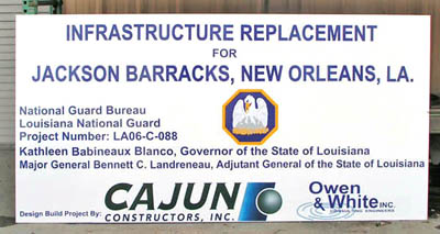 cajun construction site sign
