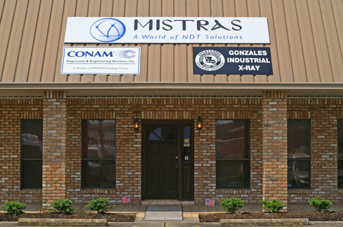 Mistras building sign