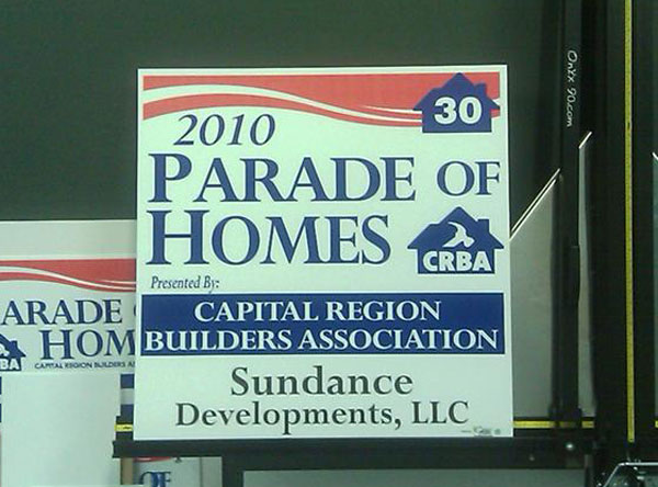 Parade of Homes Yard signs